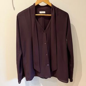 Wilfred Aritzia tie blouse, XS